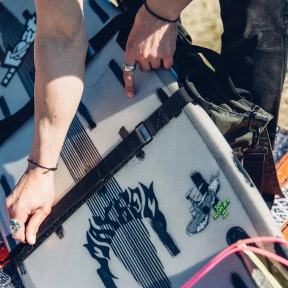 HEX Black Waterproof Surfboard Tote Bag - Picture 5 of 11